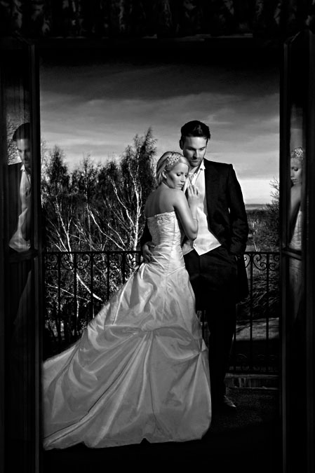 black and white wedding photography